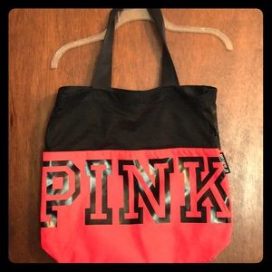 PINK bag and water bottle